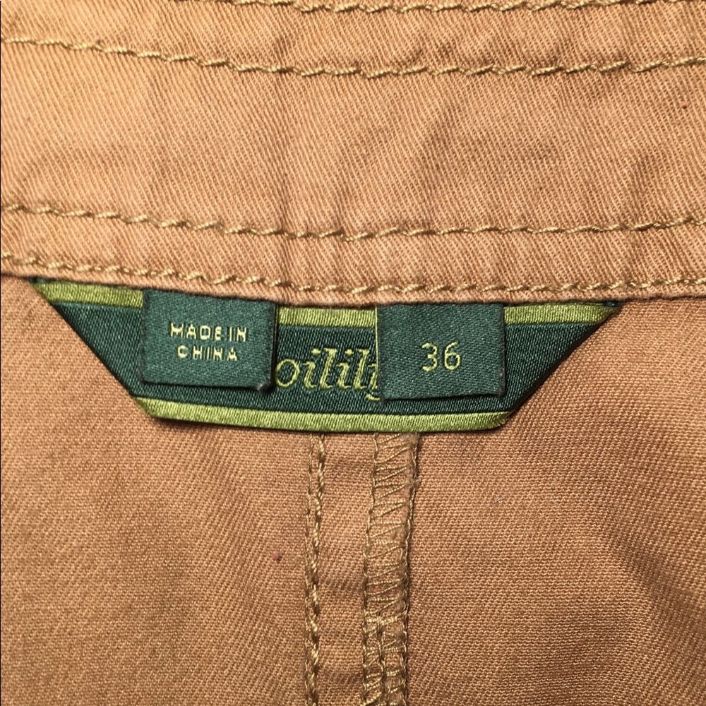 Oilily Khaki 2 Tone Brown Earthy Skirt 6 (36) - Picture 8 of 9